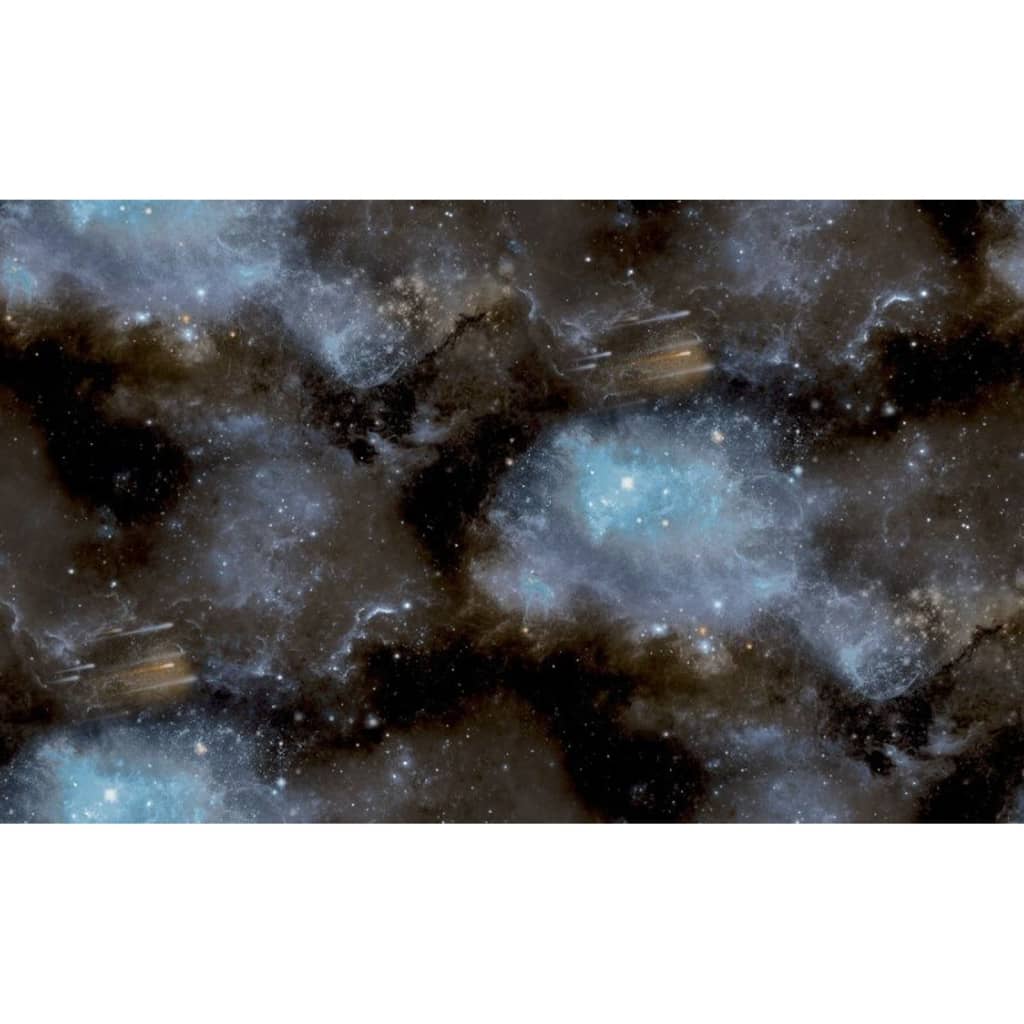 Noordwand Tapet "Good Vibes Galaxy with Stars", albastru și negru - Lando