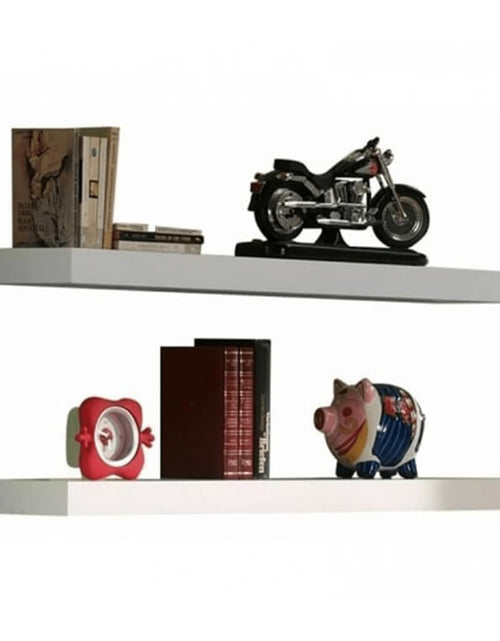 Încărcați imaginea în vizualizatorul Galerie, Vipack Set rafturi de perete „Robin”, 2 buc., alb, lemn Lando - Lando
