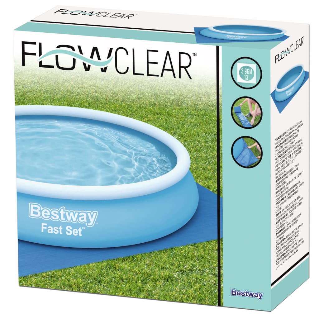 Bestway Pânză de sol pentru piscină Flowclear, 396 x 396 cm Lando - Lando