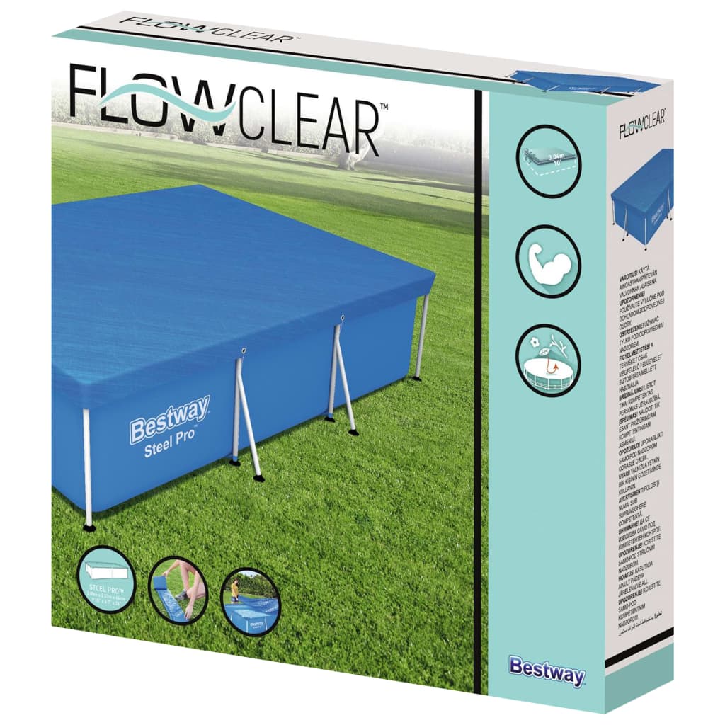 Bestway Prelată de piscină Flowclear, 304x205x66 cm Lando - Lando