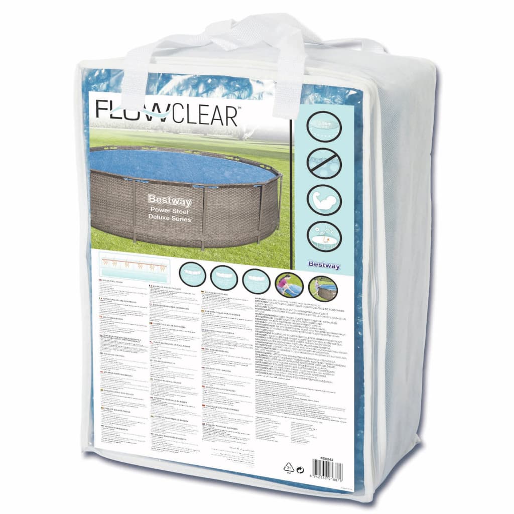 Bestway Prelată solară de piscină Flowclear, 356 cm Lando - Lando