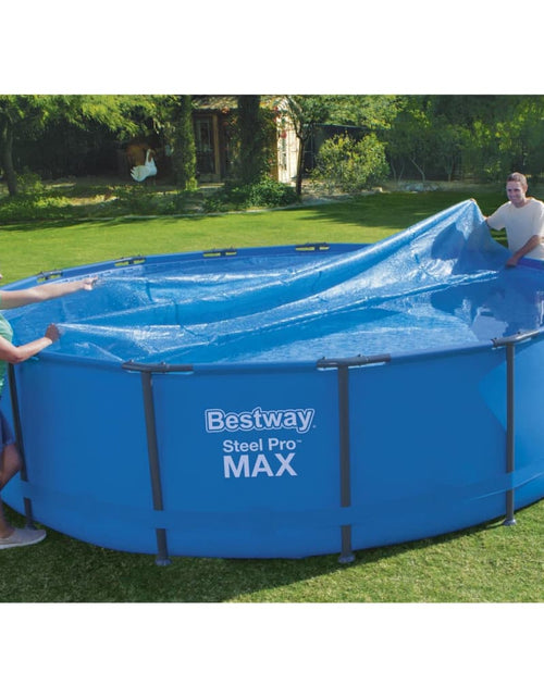 Încărcați imaginea în vizualizatorul Galerie, Bestway Husă solară pentru piscină Flowclear, albastru, 462 cm, rotund Lando - Lando
