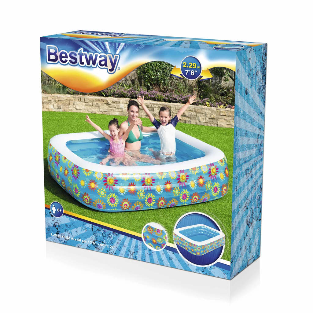 Bestway Piscină gonflabilă pentru copii, albastru, 229x152x56 cm Lando - Lando