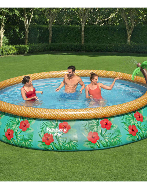 Încărcați imaginea în vizualizatorul Galerie, Bestway Set de piscină gonflabilă Fast Set Paradise Palms, 457x84 cm Lando - Lando
