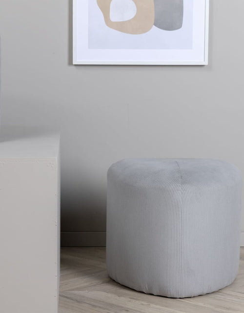 Încărcați imaginea în vizualizatorul Galerie, Venture Home Taburet puf „Peg” 46x46x41 cm, gri, velur Lando - Lando
