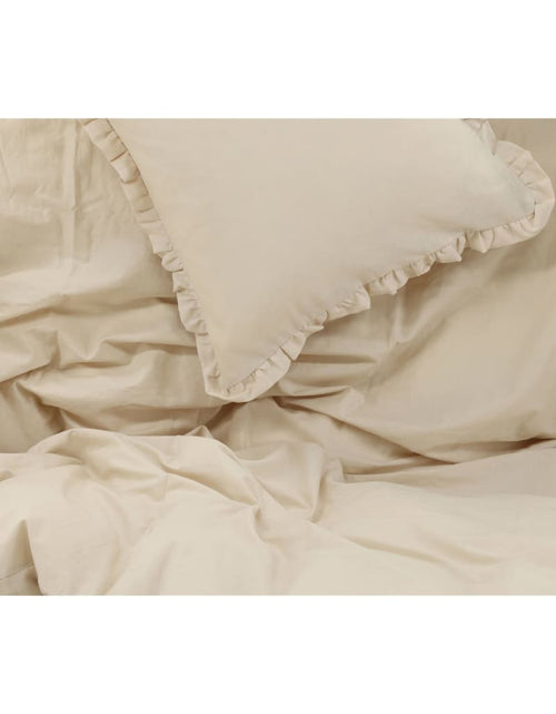 Încărcați imaginea în vizualizatorul Galerie, Venture Home Set lenjerie de pat „Lias”, 200x150 cm, bej, bumbac Lando - Lando
