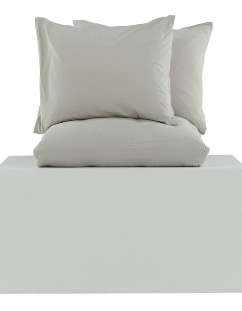 Încărcați imaginea în vizualizatorul Galerie, Venture Home Set lenjerie pat „Mila”, 220x240 cm, gri deschis, bumbac Lando - Lando
