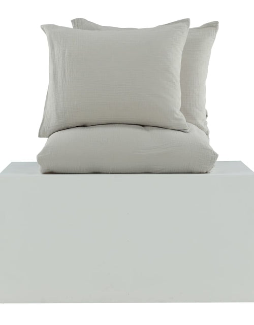 Încărcați imaginea în vizualizatorul Galerie, Venture Home Set lenjerie pat „Mila”, 220x240 cm, gri deschis, bumbac Lando - Lando
