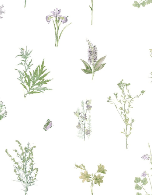 Загрузите изображение в средство просмотра галереи, Noordwand Tapet &quot;Evergreen Herbs and Flowers&quot;, alb Lando - Lando

