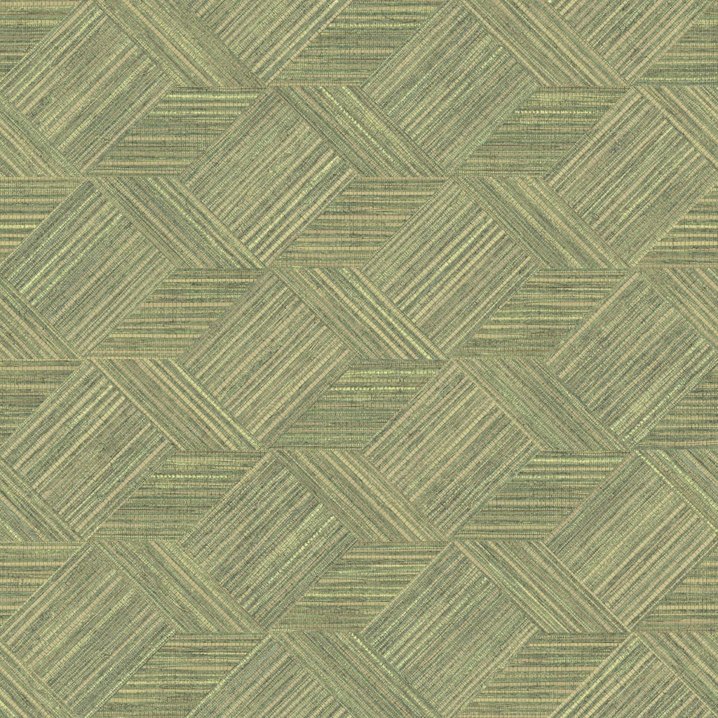 Noordwand Tapet "Evergreen Wicker Natural", verde - Lando