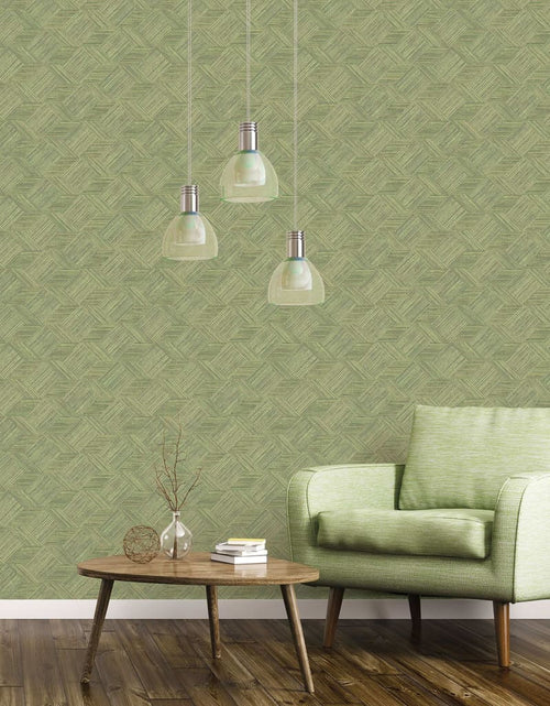 Încărcați imaginea în vizualizatorul Galerie, Noordwand Tapet &quot;Evergreen Wicker Natural&quot;, verde - Lando
