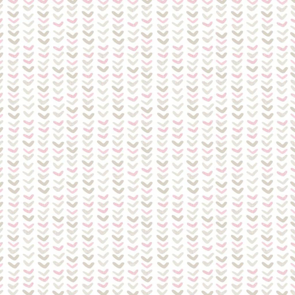 Noordwand Tapet „Mondo baby Small Harts”, alb și roz - Lando