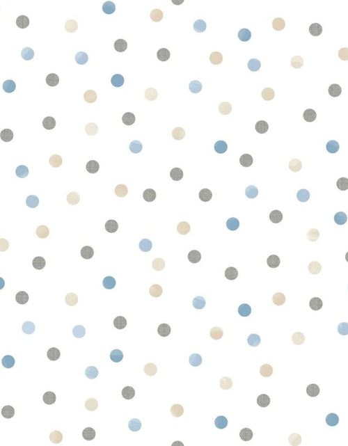 Загрузите изображение в средство просмотра галереи, Noordwand Tapet „Mondo baby Confetti Dots”, alb, albastru, gri și bej - Lando
