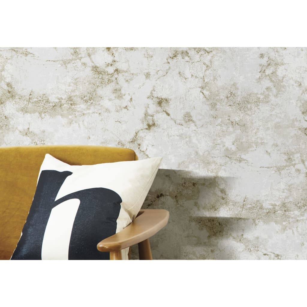Noordwand Tapet „Friends & Coffee Marble Concrete”, gri și metalic - Lando