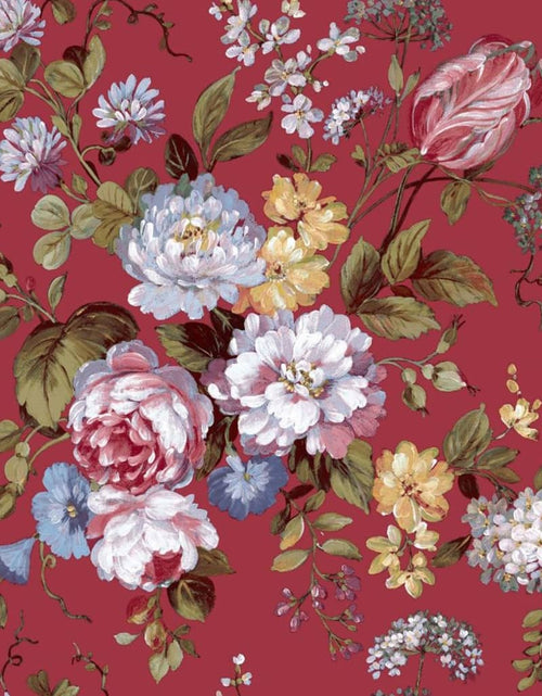 Загрузите изображение в средство просмотра галереи, Noordwand Tapet „Blooming Garden 6 Big Flowers” roșu și albastru - Lando
