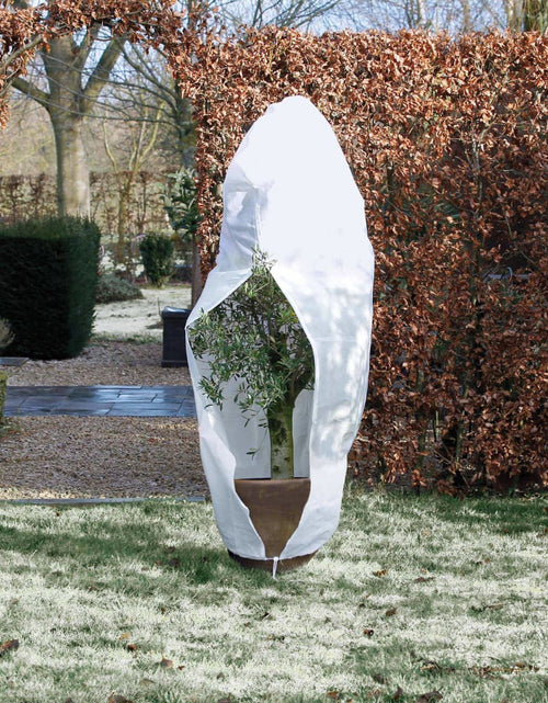 Încărcați imaginea în vizualizatorul Galerie, Nature Husă anti-îngheț din fleece cu fermoar alb 1,5x1,5x2 m, 70 g/m² Lando - Lando

