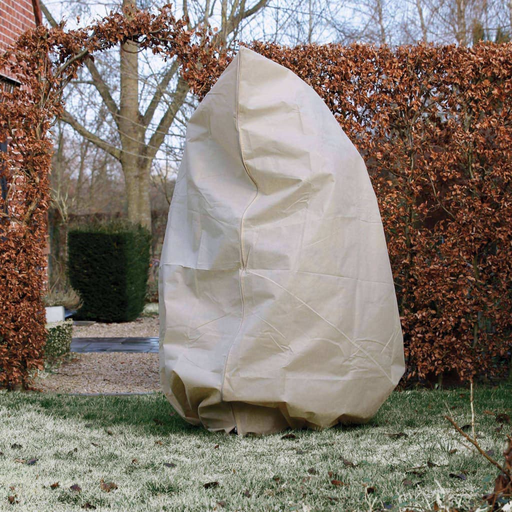 Nature Husă anti-îngheț din fleece cu fermoar bej 2x1,5x1,5 m, 70 g/m² Lando - Lando