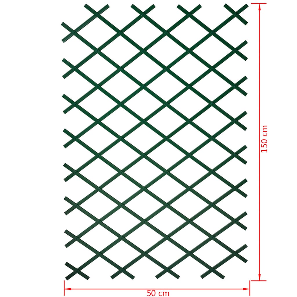 Nature Gard de grădină tip Trellis, 50 x 150 cm PVC, verde, 6040702 Lando - Lando