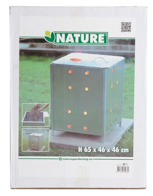 Загрузите изображение в средство просмотра галереи, Nature Incinerator de grădină, 46x46x65 cm, oțel galvanizat, pătrat Lando - Lando
