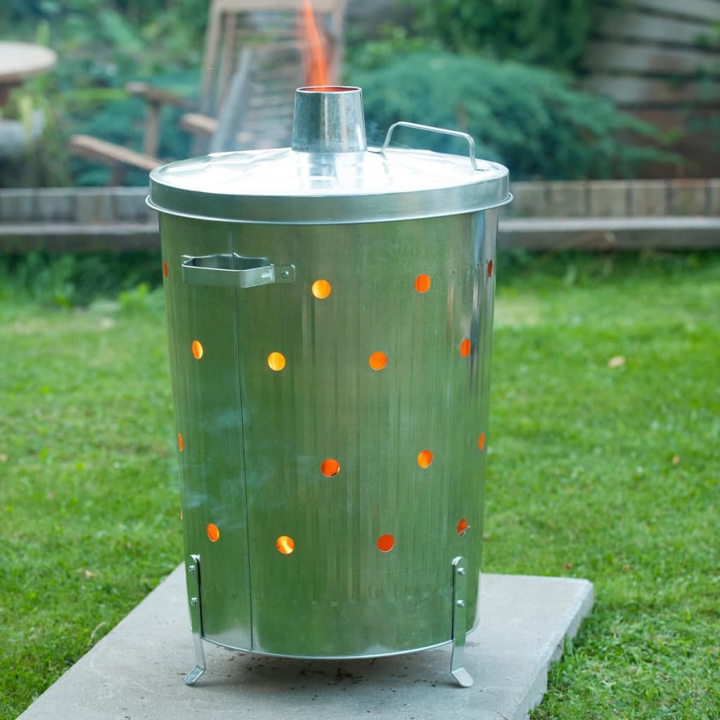 Nature Incinerator de grădină, 46x72 cm, oțel galvanizat, rotund Lando - Lando