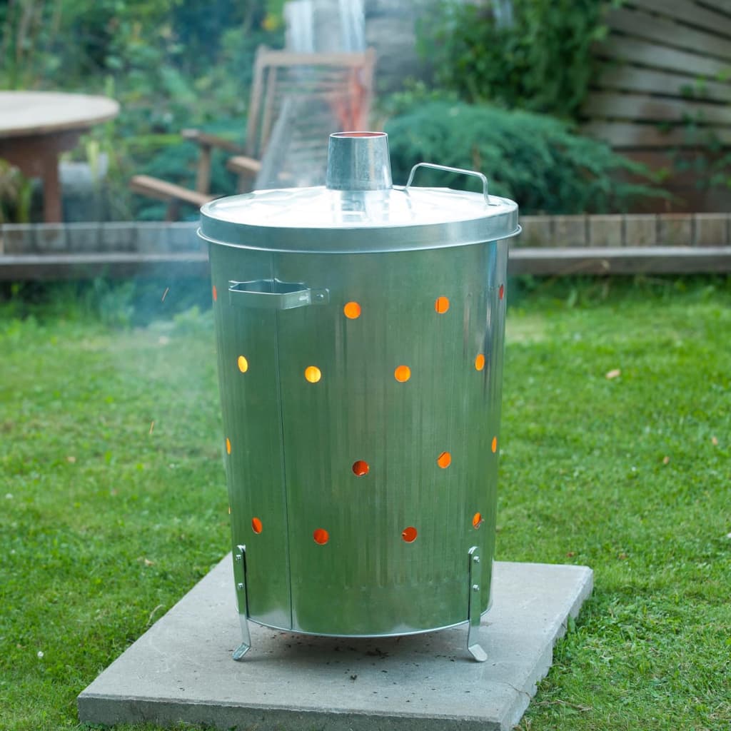 Nature Incinerator de grădină, 46x72 cm, oțel galvanizat, rotund Lando - Lando