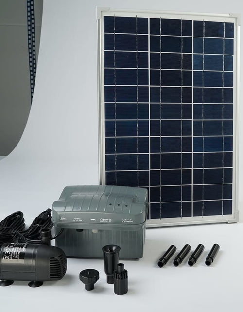 Încărcați imaginea în vizualizatorul Galerie, Ubbink Set SolarMax 1000 cu panou solar, pompă și baterie 1351182 Lando - Lando
