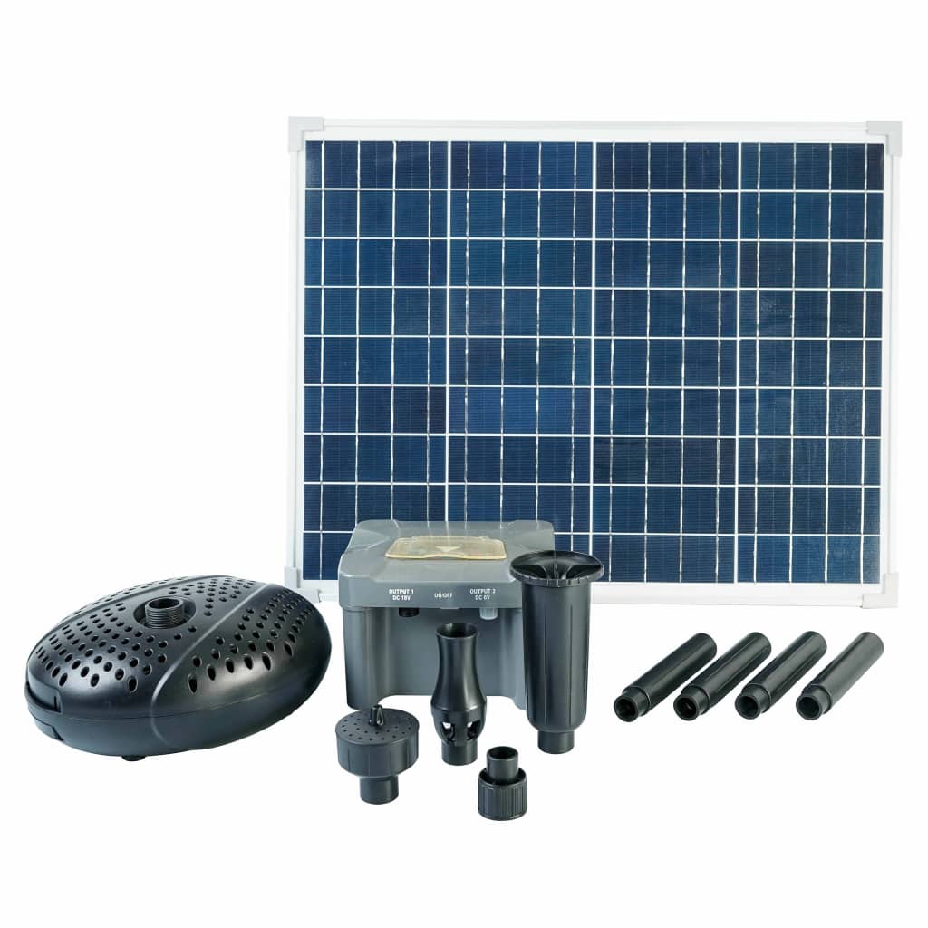Ubbink Set SolarMax 2500 cu panou solar, pompă și baterie Lando - Lando