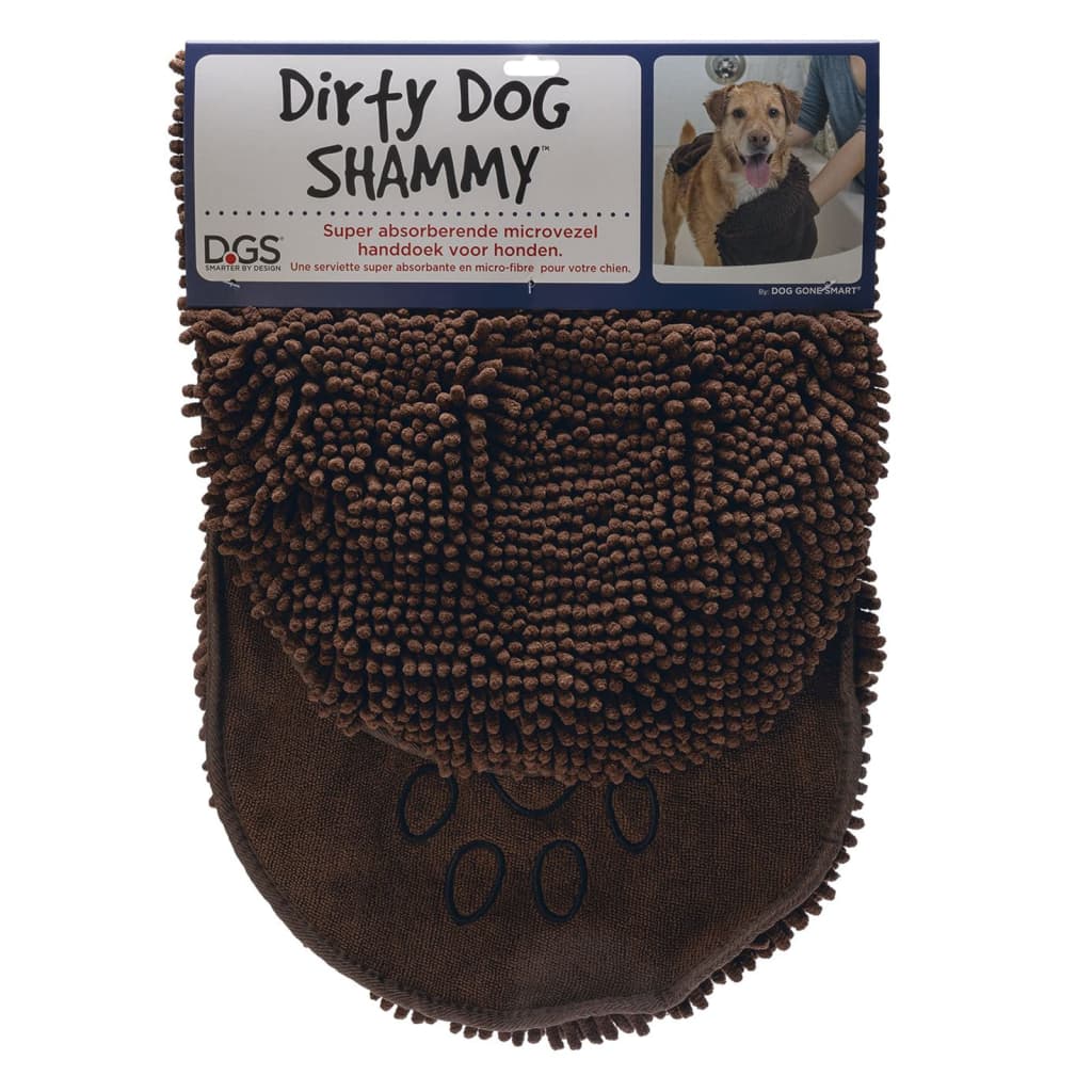 DOG GONE SMART Prosop pentru uscare câini „Shammy”, maro, 80x35 cm Lando - Lando
