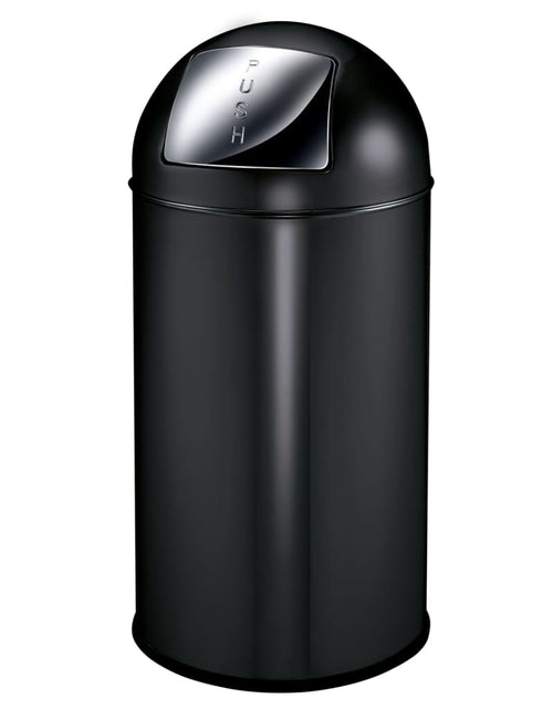 Încărcați imaginea în vizualizatorul Galerie, EKO Coș de gunoi cu împingere, negru mat, 40 L Lando - Lando
