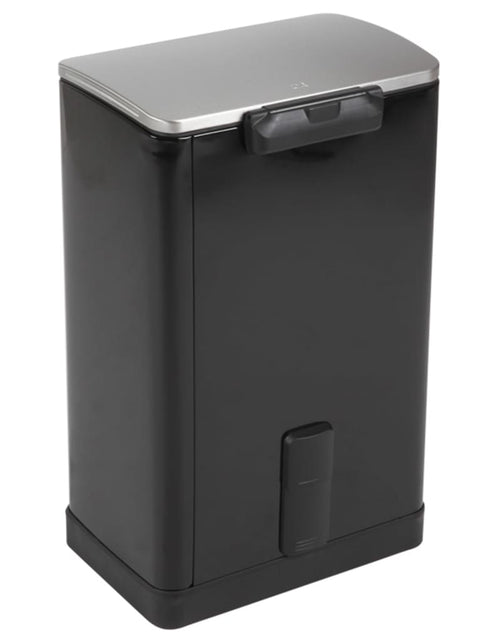Încărcați imaginea în vizualizatorul Galerie, EKO Coș de gunoi cu pedală E-Cube, negru mat, 40 L Lando - Lando
