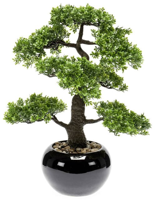 Încărcați imaginea în vizualizatorul Galerie, Emerald Ficus artificial mini bonsai, verde, 47 cm 420006 - Lando
