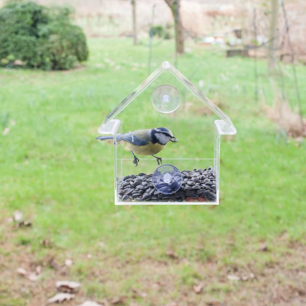 Esschert Design Hrănitor de păsări din acril, 15 x 10 x 15,3 cm, FB370 - Lando