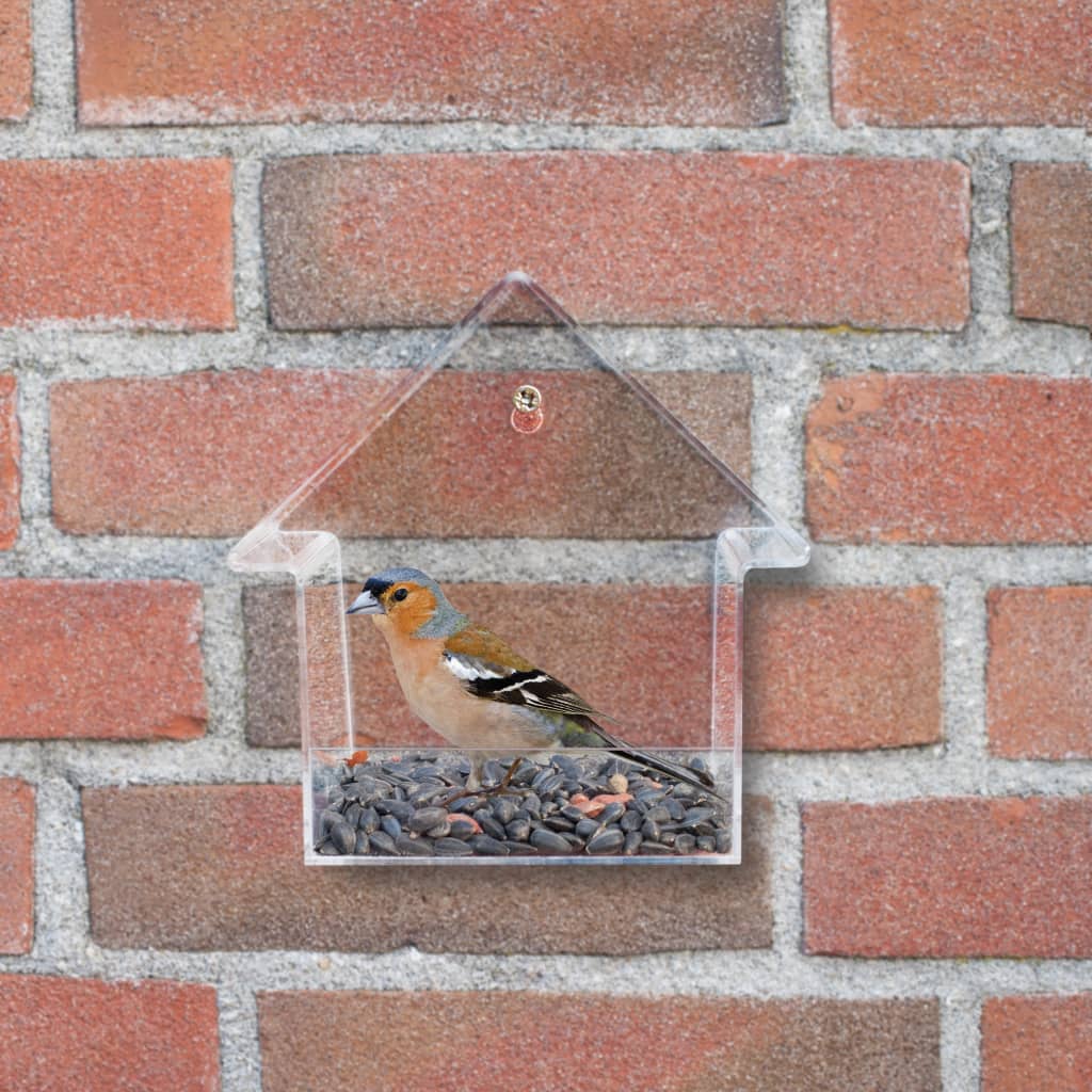 Esschert Design Hrănitor de păsări din acril, 15 x 10 x 15,3 cm, FB370 - Lando