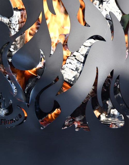 Загрузите изображение в средство просмотра галереи, Esschert Design Coș de foc Flames, negru, oțel carbon FF408 Lando - Lando
