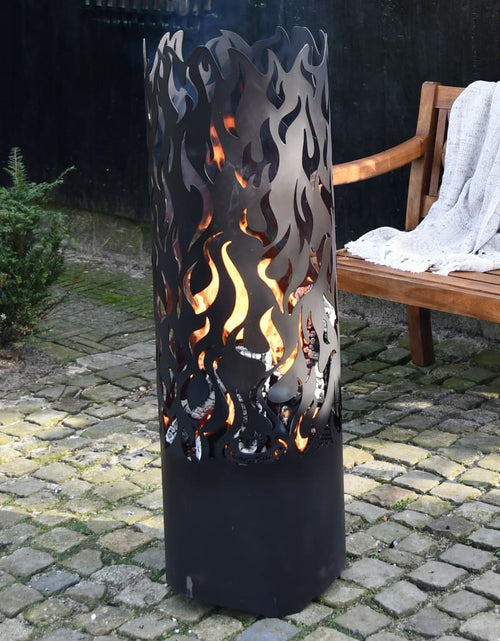Încărcați imaginea în vizualizatorul Galerie, Esschert Design Coș de foc Flames, negru, oțel carbon FF408 Lando - Lando
