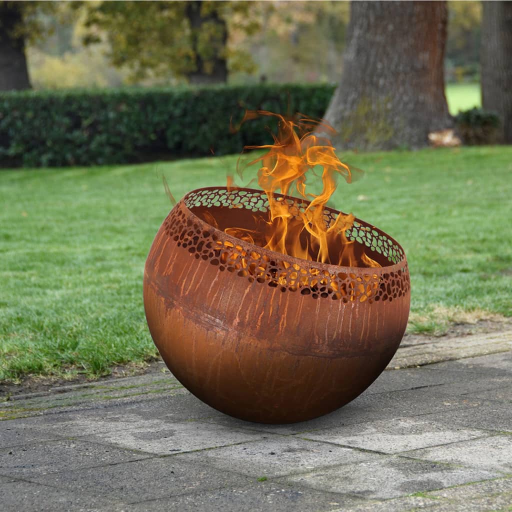 Esschert Design Bol pentru foc, ruginiu, cu pete - Lando