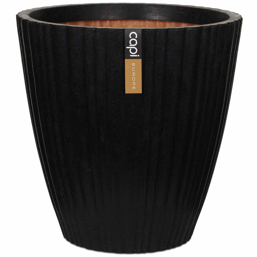 Capi Vas de plante Urban Tube, negru, 40x40 cm, conic, KBLT801 - Lando