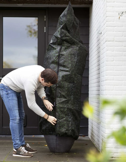 Încărcați imaginea în vizualizatorul Galerie, Capi Husă pentru plante, imprimeu negru și verde, mare, 150x250 cm, Lando - Lando
