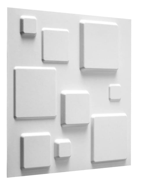 Încărcați imaginea în vizualizatorul Galerie, WallArt Lambriuri 3D model Squares, 12 buc. GA-WA09 - Lando
