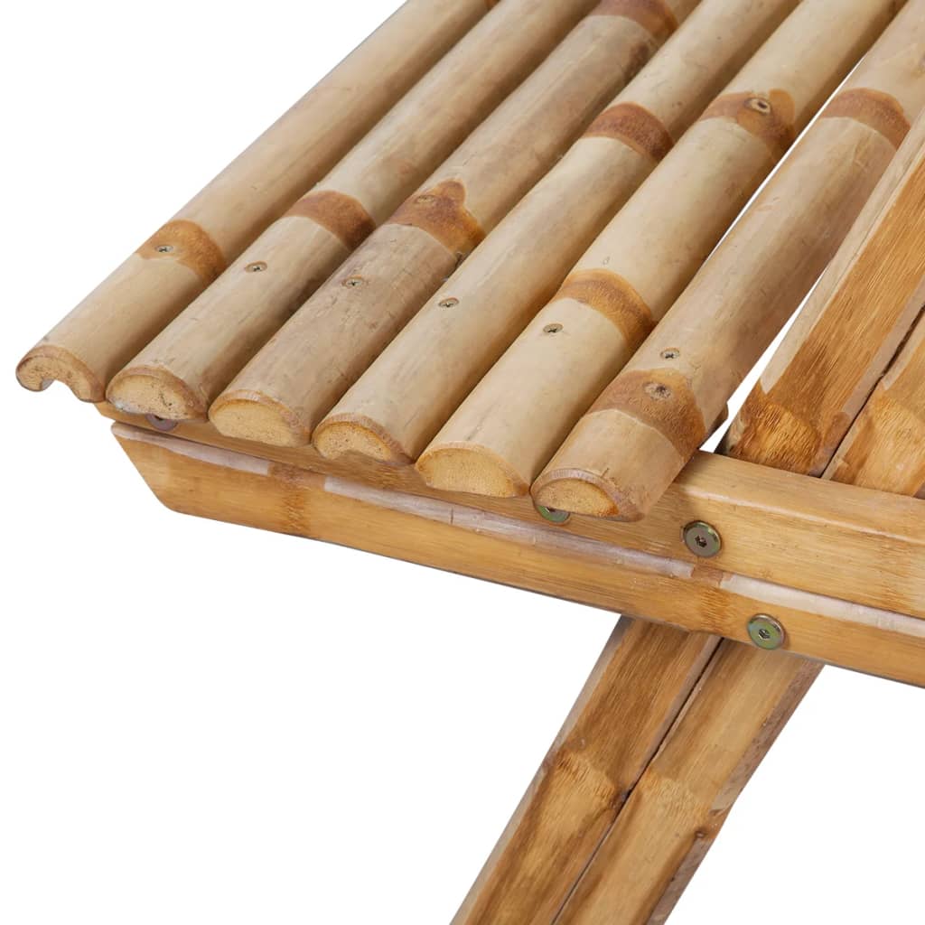 Masă de picnic, 120x120x78 cm, bambus - Lando