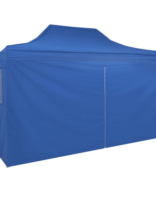 Încărcați imaginea în vizualizatorul Galerie, 42512 Foldable Tent Pop-Up with 4 Side Walls 3x4,5 m Blue Lando - Lando
