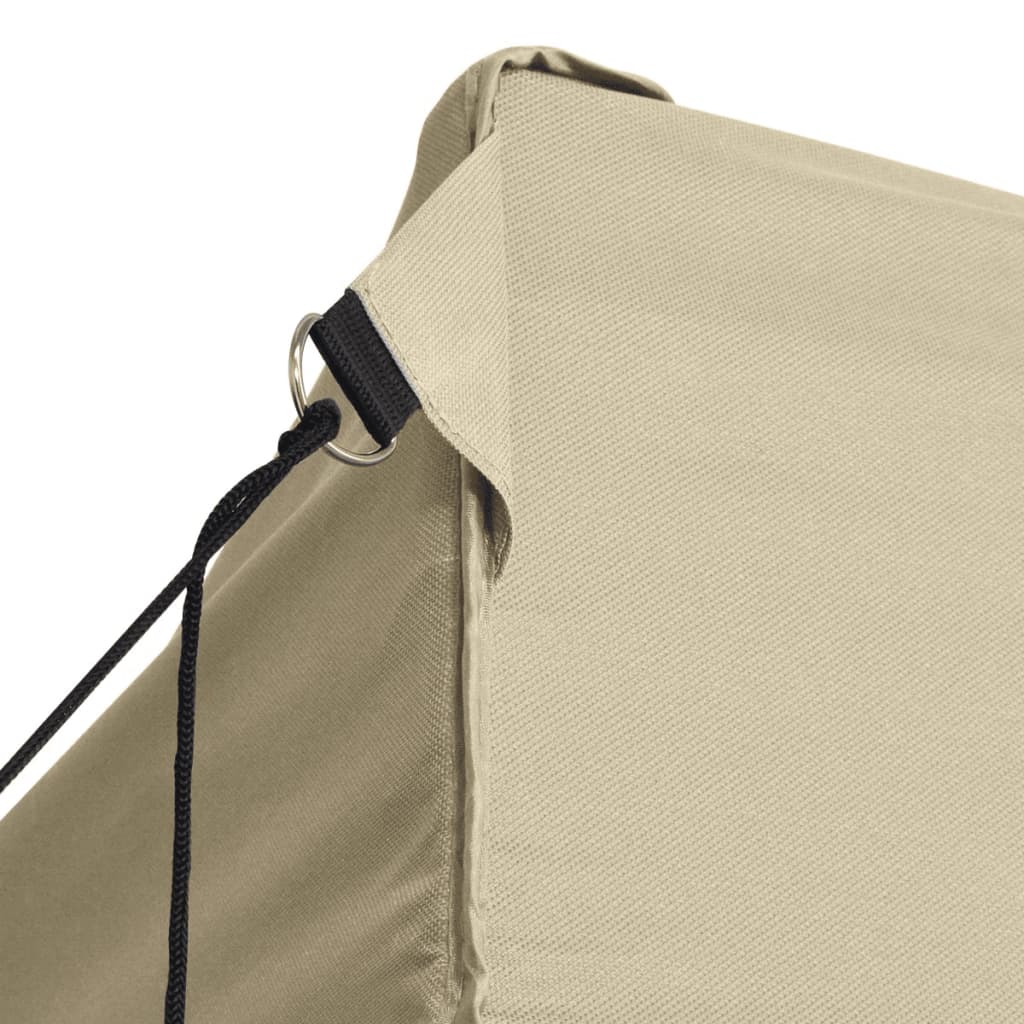 42513 Foldable Tent Pop-Up with 4 Side Walls 3x4,5 m Cream White Lando - Lando