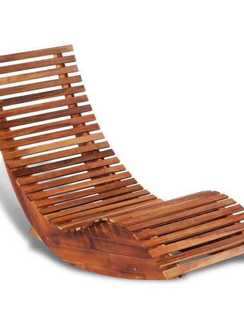 Încărcați imaginea în vizualizatorul Galerie, Balansoar șezlong din lemn de acacia - Lando
