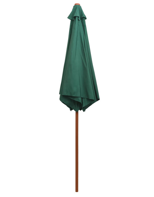 Încărcați imaginea în vizualizatorul Galerie, Umbrelă de soare cu stâlp de lemn 270 x 270 cm, verde Lando - Lando
