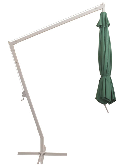 Загрузите изображение в средство просмотра галереи, Umbrelă de soare suspendată 350 cm, stâlp de aluminiu, verde Lando - Lando
