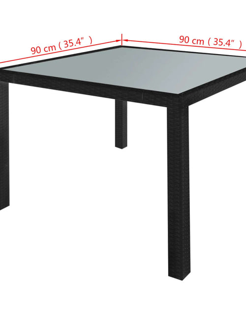 Încărcați imaginea în vizualizatorul Galerie, Set mobilier de exterior cu perne, 5 piese, negru, poliratan Lando - Lando
