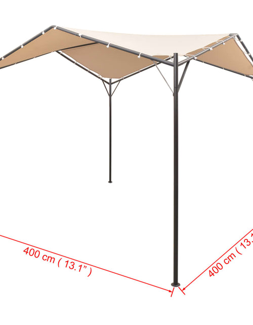 Загрузите изображение в средство просмотра галереи, Pavilion foișor cort cu baldachin, 4x4 m, oțel, bej Lando - Lando
