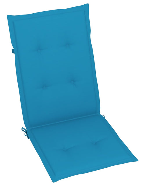Загрузите изображение в средство просмотра галереи, Perne scaun de grădină, 4 buc, albastru, 120x50x3 cm Lando - Lando
