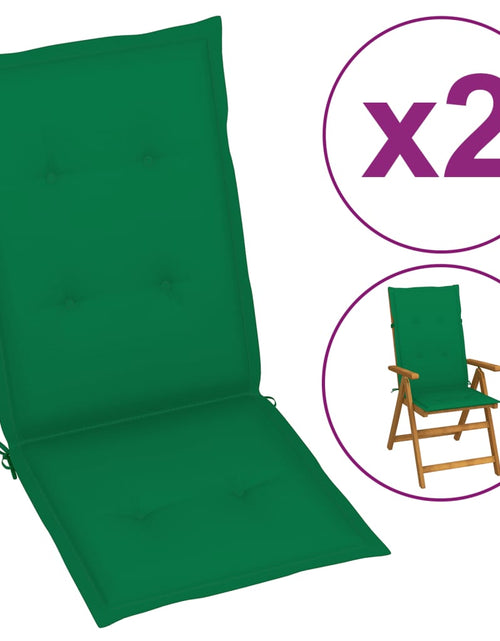 Загрузите изображение в средство просмотра галереи, Perne scaun de grădină, 2 buc, verde, 120x50x3 cm Lando - Lando
