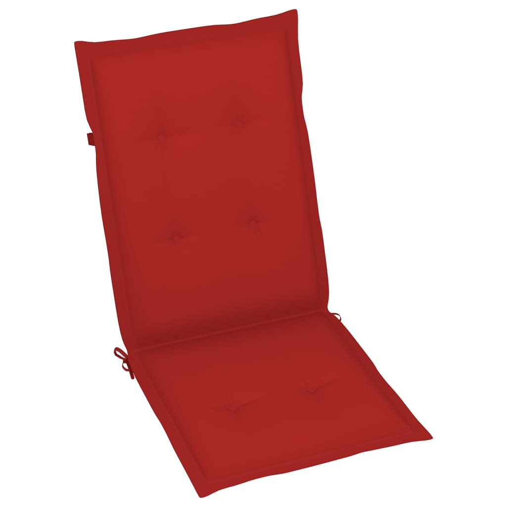Perne scaun de grădină, 4 buc, roșu, 120x50x3 cm Lando - Lando
